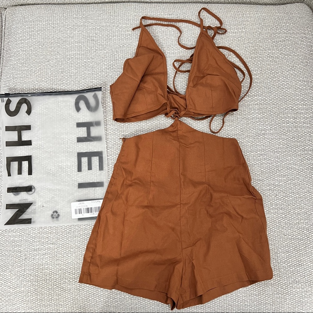 Shein tie back halter XS